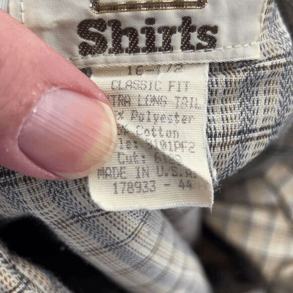 Flying R Ranchwear Ruddock Shirt Mens L Plaid Pearl Snap Western Made USA * - Picture 4 of 6